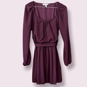 Long Sleeve Plum Dress